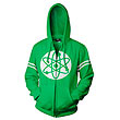 Big Bang Theory Atom With Logo Zip-Up Hoodie